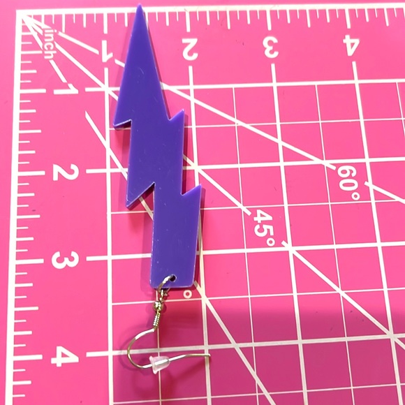 NWT Lightning Bolt Earrings - Picture 4 of 8